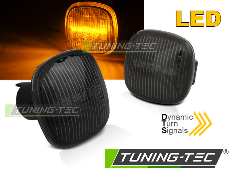 Clignotant latéral fumé à LED Dynamique compatible avec AUDI A3, A4 / SKODA FABIA, OCTAVIA