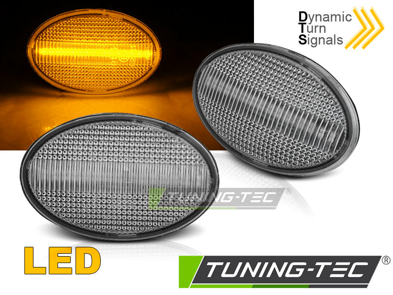 Clignotant latéral à LED blanche SEQ compatible avec Opel Astra F / Corsa / Tigra