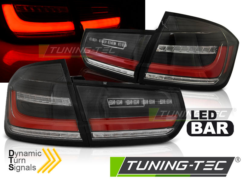 Feux arrière à LED séquentiels noirs compatibles BMW F30 11-18
