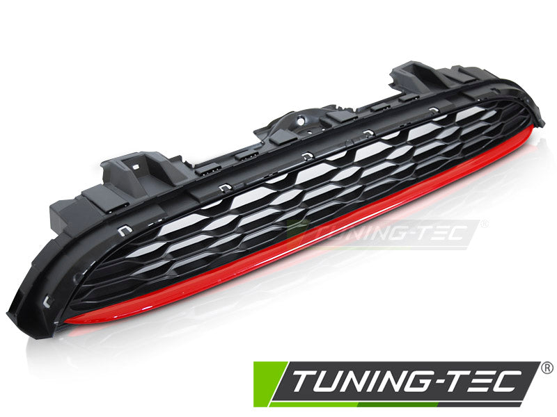 CALANDRE SPORT NOIRE ET ROUGE compatible MINI COOPER F55 F56 F57 14-21