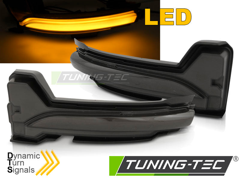Clignotant latéral à LED fumé intégré au rétroviseur, compatible avec Ford Focus MK4 (2018-2025)