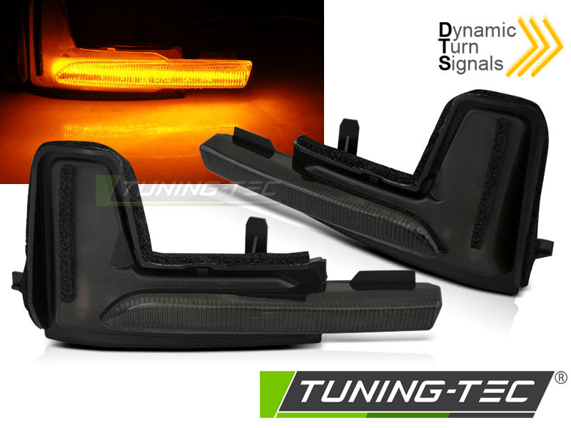 Clignotant latéral à LED fumé intégré au rétroviseur, compatible avec VOLVO XC90 MK II 14-20