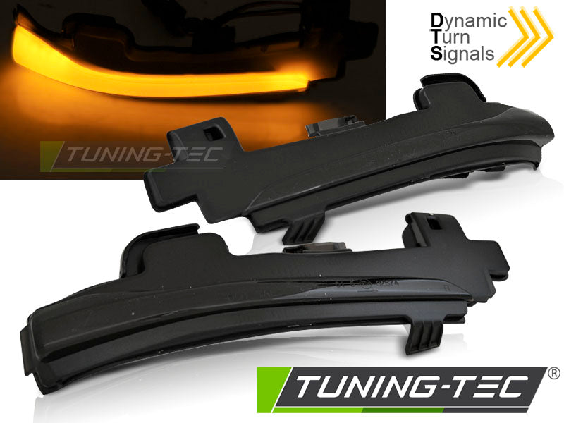 Clignotant latéral à LED fumé intégré au rétroviseur, compatible avec VOLVO S60 V40 V60 V70