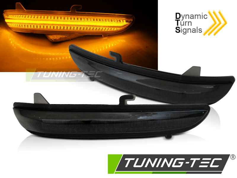 Clignotant latéral à LED fumé intégré au rétroviseur, compatible Peugeot 208 / 2008 / Citroën C3