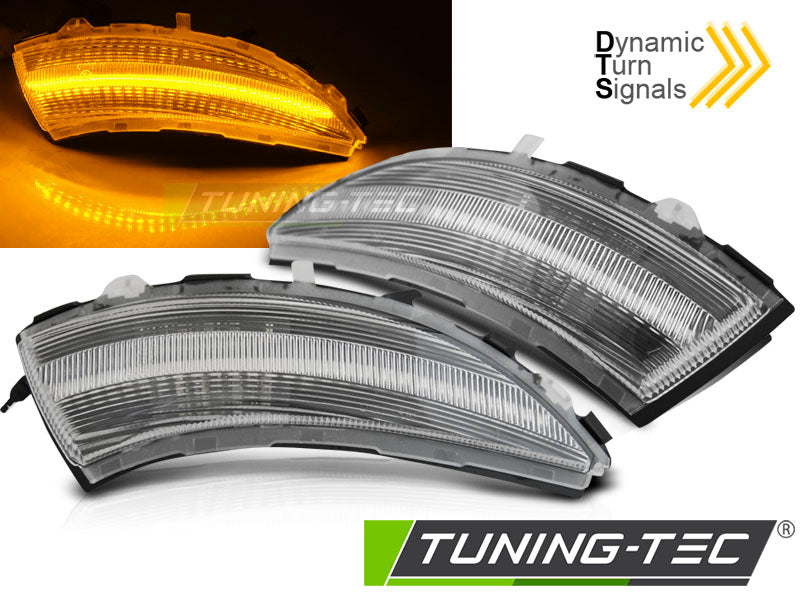 SEQ DE RÉTROVISEUR À LED BLANCHES À DIRECTION LATÉRALE Compatible avec RENAULT CLIO IV 12-16
