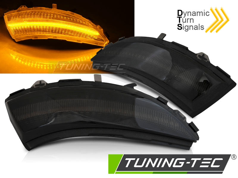 Clignotant latéral à LED fumé intégré au rétroviseur, compatible avec Renault Clio IV (2012-2016)