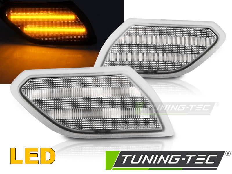 Clignotant latéral à LED chromé compatible avec Jeep Wrangler JL 18-23