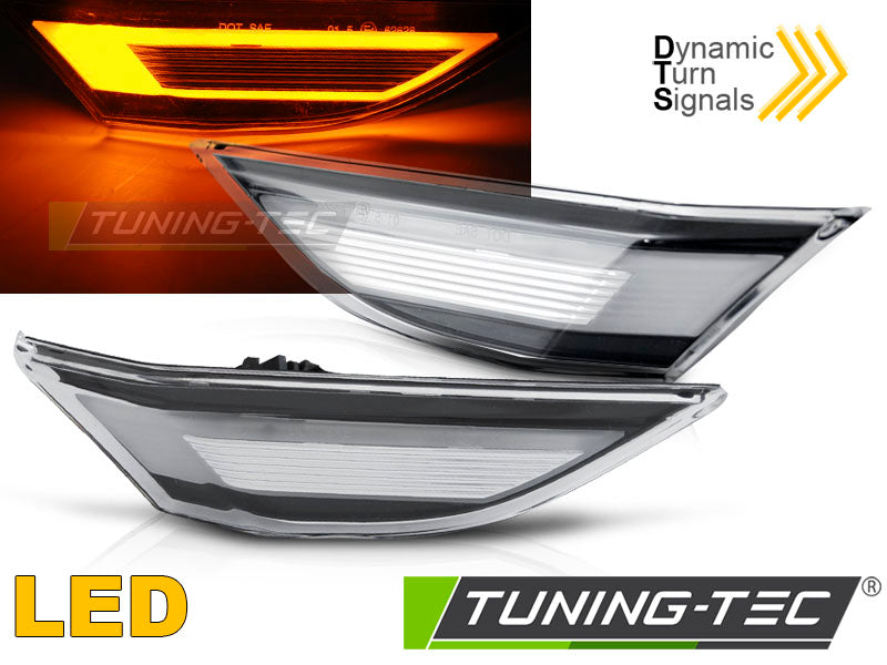 Clignotant latéral à LED blanche SEQ compatible avec Porsche 911 (991) Carrera 11-15