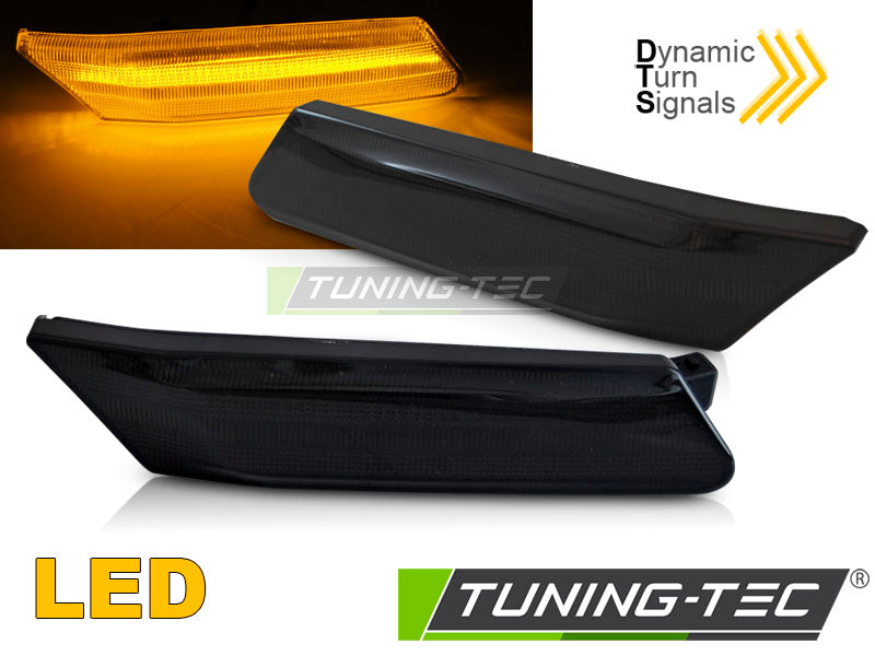 Clignotant latéral fumé à LED SEQ compatible avec Porsche 911 997 Carrera 04-09 / Boxster 987 05-08