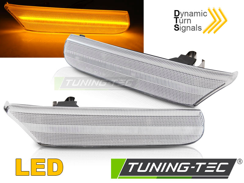 Clignotant latéral à LED blanche SEQ compatible avec Porsche 911 996 / Boxster 986