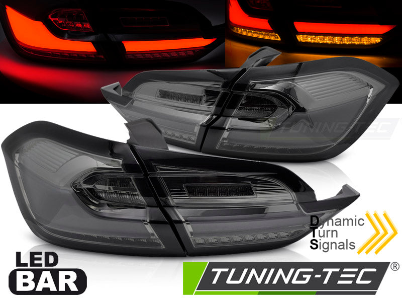 Feux arrière à LED fumés compatibles avec Ford Fiesta MK8 17-21 (berline)