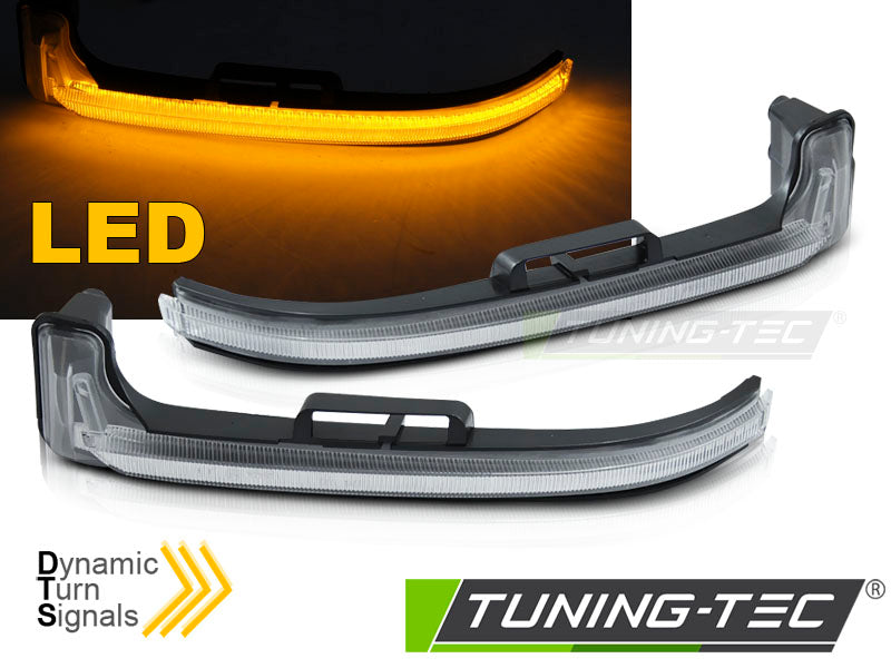 Clignotant latéral à LED blanche intégré au rétroviseur, compatible avec Peugeot 3008 (2016-2023) / 5008 (2017-2024)