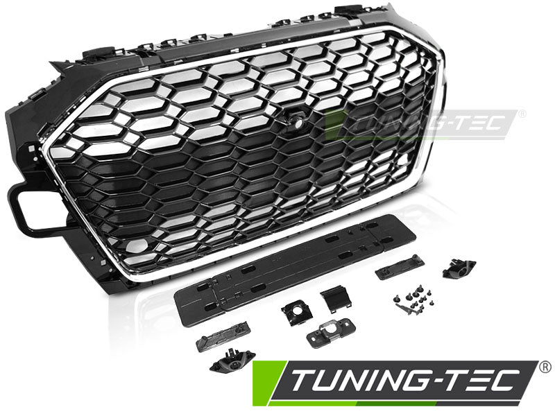 Calandre sport chromée noire PDC compatible Audi A4 B9 20-24