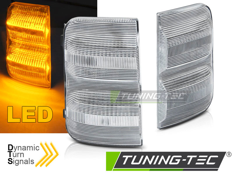 Clignotant latéral à LED blanche Dynamique pour rétroviseur, compatible avec Peugeot Boxer / Fiat Ducato / Citroën Jumper