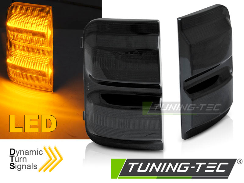 Clignotant latéral à LED fumé intégré au rétroviseur, compatible avec Peugeot Boxer / Fiat Ducato / Citroën Jumper