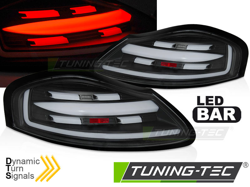 Feux arrière à LED noirs SEQ compatibles Porsche Boxster 986 (1996-2004)