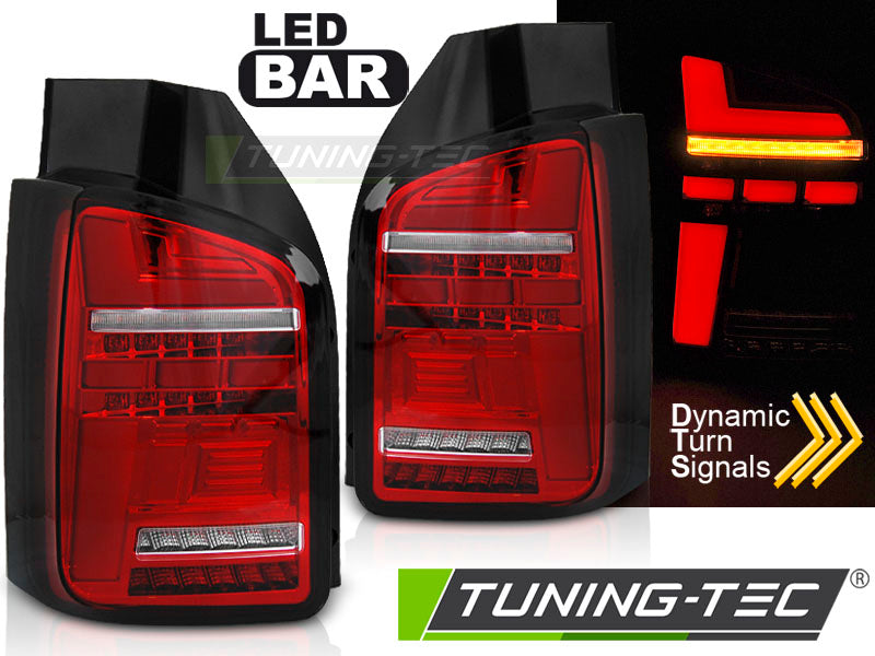 Feux arrière à LED rouges et blancs séquentiels compatibles VW T6.1 20- Ampoule d'origine