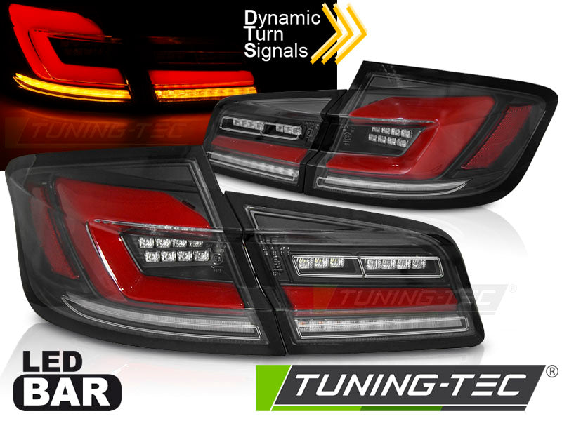 Feux arrière à LED séquentiels noirs compatibles BMW F10 10-16