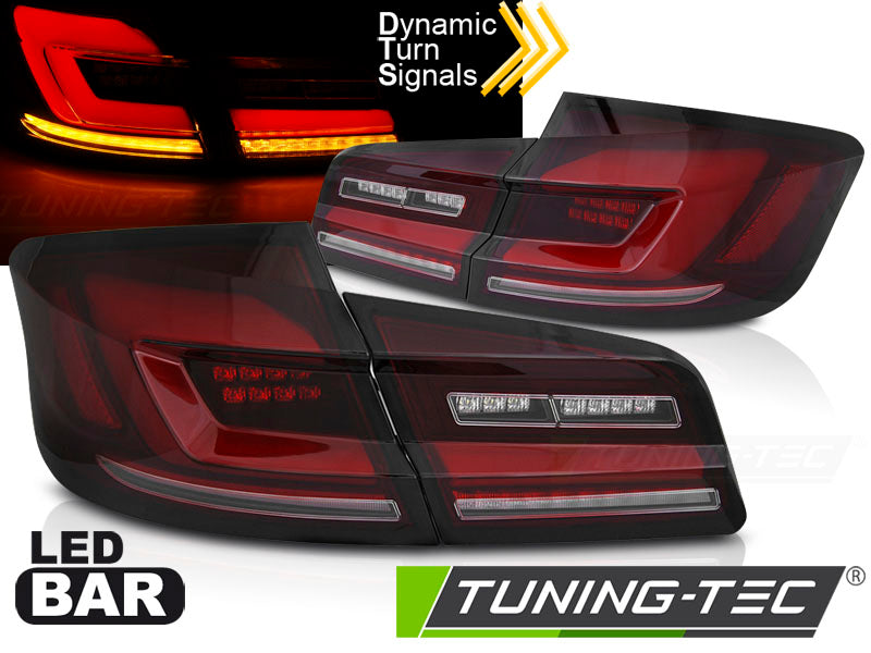 Feux arrière à LED séquentiels, rouge fumé, compatibles BMW F10 10-16