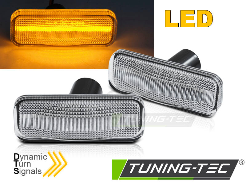 SEQ de clignotant latéral blanc à LED compatible avec Opel Omega B 94-03
