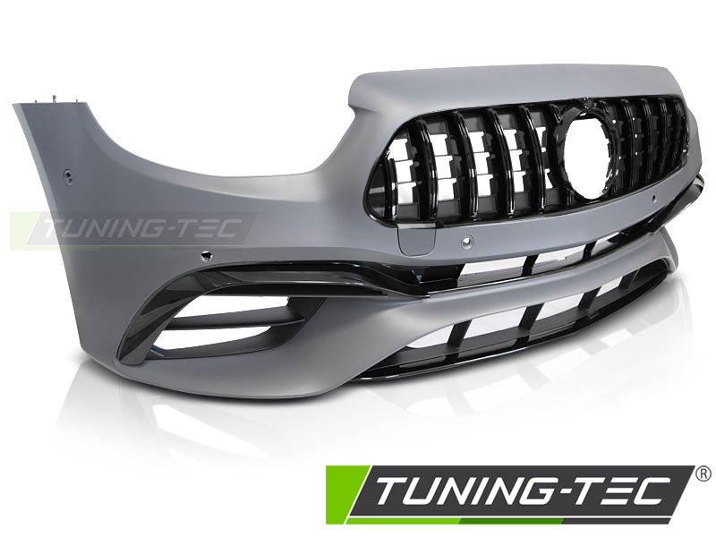 Pare-chocs avant sport PDC noir compatible avec Mercedes W213 20-23