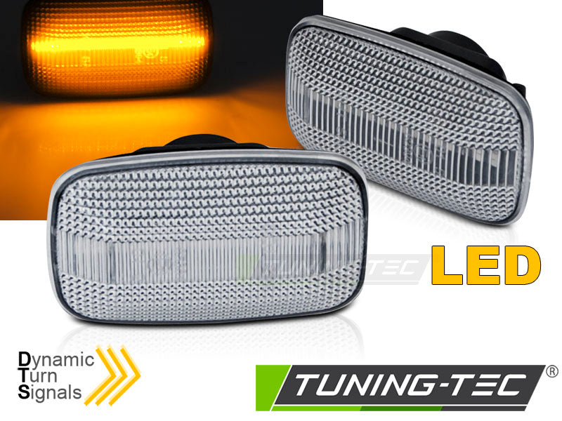 SEQ DE FEUX DE DIRECTION LATÉRAUX À DEL BLANCHES compatible avec TOYOTA LAND CRUISER 70 80 90 100