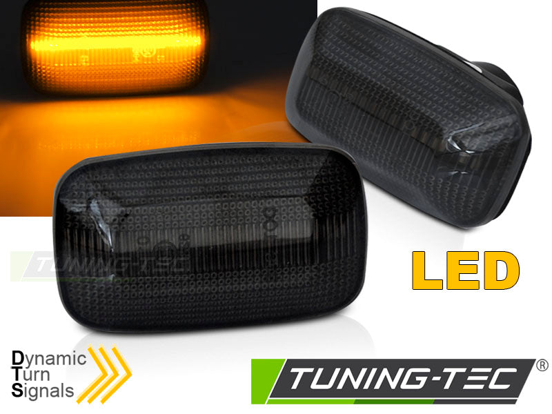 Feux de position latéraux à LED fumés compatibles avec Toyota Land Cruiser 70, 80, 90 et 100