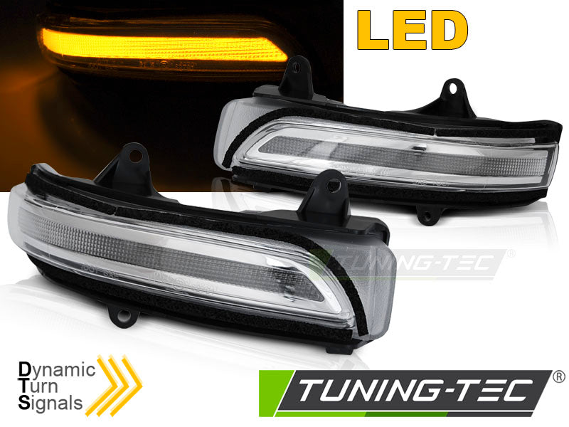 Clignotant latéral à LED blanche séquentielle pour rétroviseur, compatible avec Toyota Land Cruiser 150 (à partir de 2009)