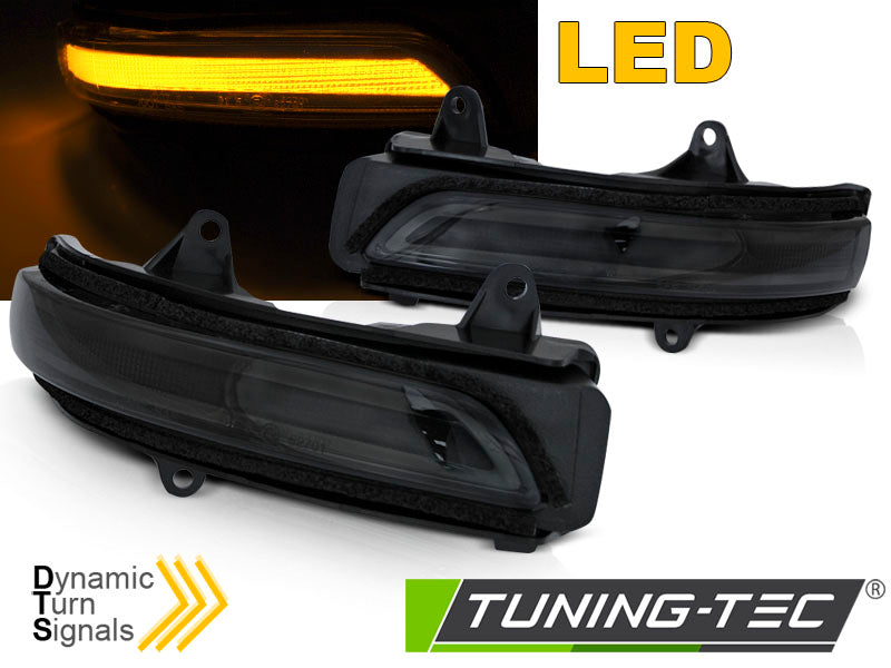 Clignotant latéral à LED fumé intégré au rétroviseur, compatible avec Toyota Land Cruiser 150 (2009-2023).