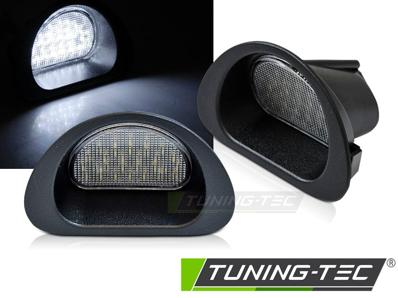 Éclairage de plaque d'immatriculation à LED compatible avec Peugeot 107 / Citroën C1