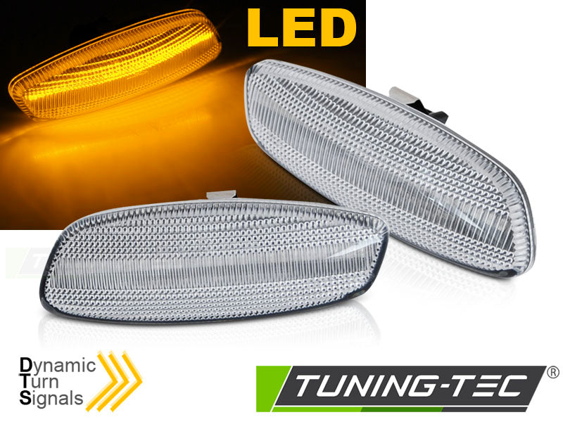 Clignotant latéral à LED blanche séquentielle pour rétroviseur, compatible avec Peugeot 207, 308, 3008, 5008 et Citroën C3, C4 et C5.