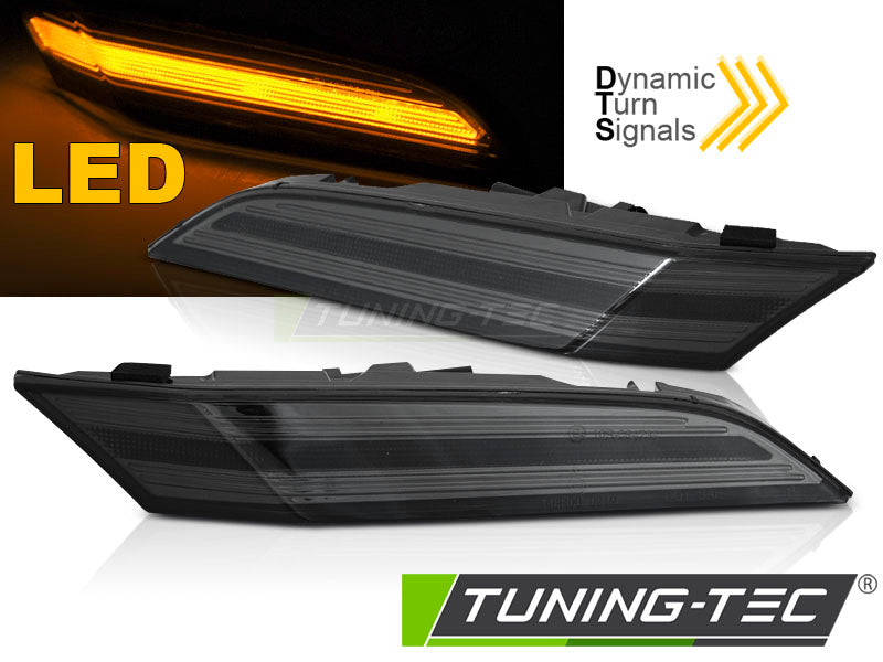 Feux de position latéraux à LED fumés compatibles avec Porsche 911 (992) 19-