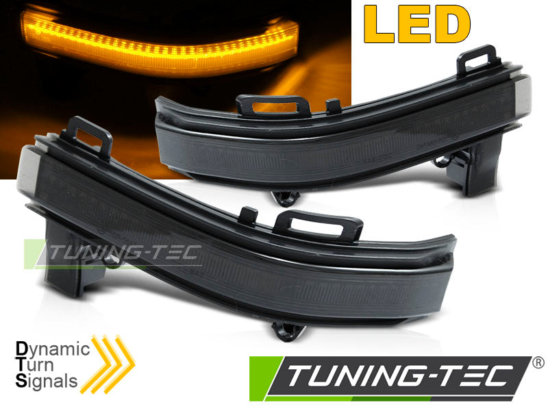Clignotant latéral à LED fumé intégré au rétroviseur, compatible VW Crafter 17-