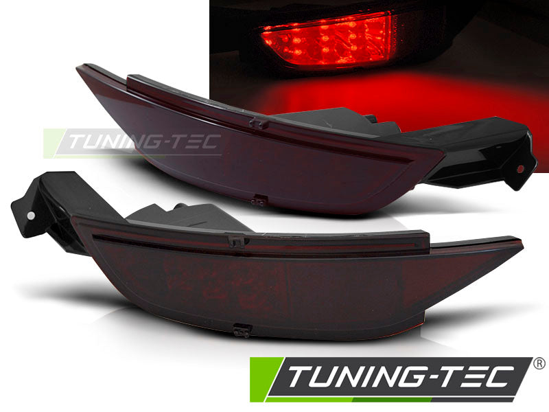 Feux antibrouillard à LED rouge fumé pour Ford Fiesta MK7 08-16