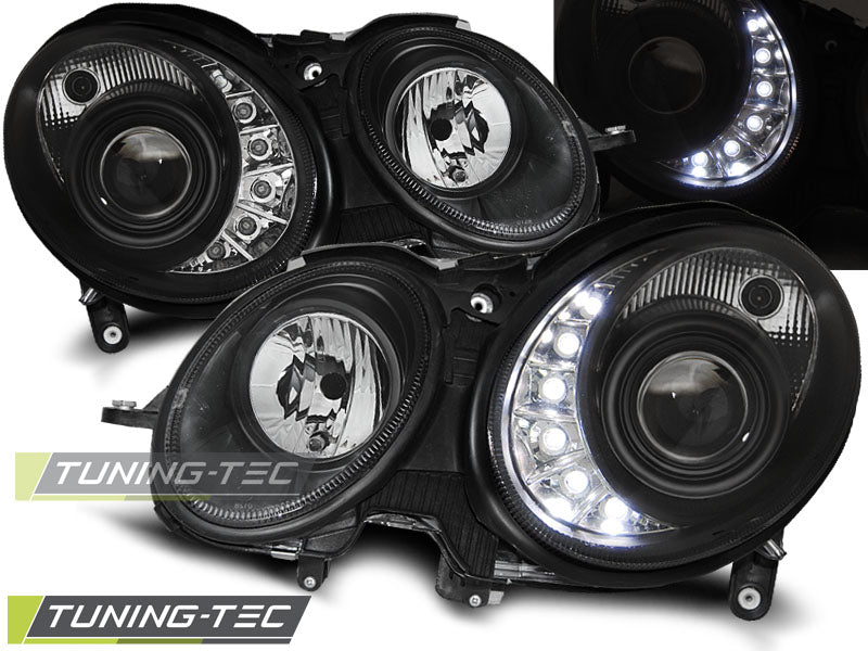 Phares XENON DAYLIGHT BLACK compatibles avec MERCEDES W211 E-KLASSA 03.02-04.06