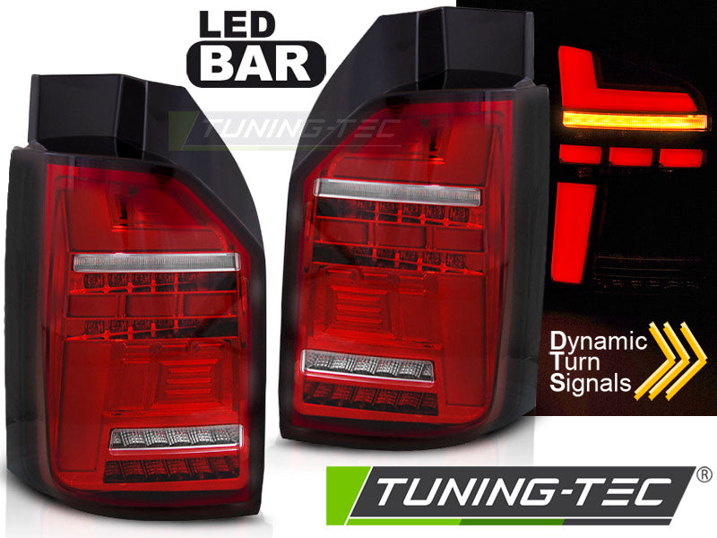 Feux arrière à LED rouges et blancs séquentiels compatibles VW T6, T6.1 15-24 OEM LED