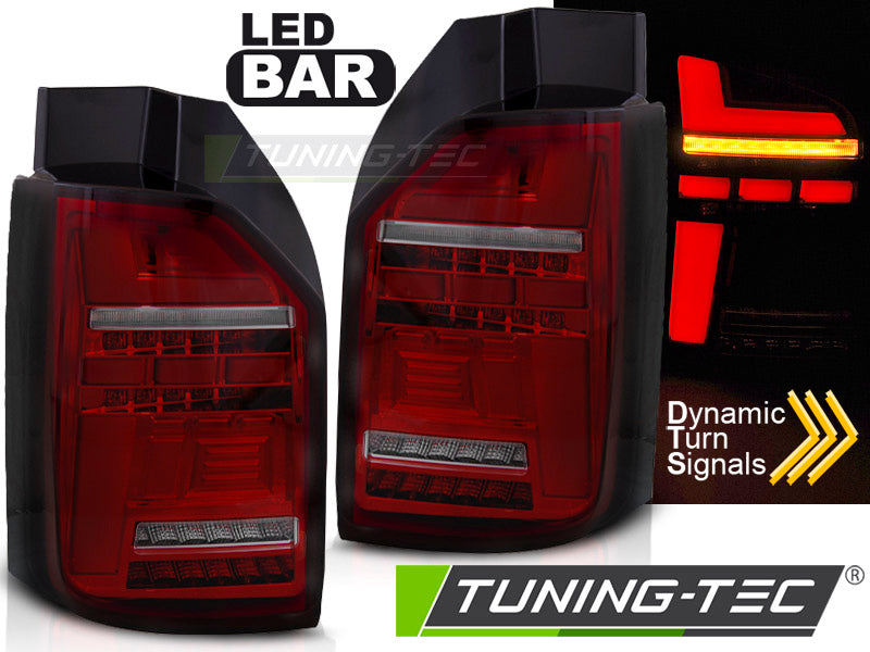 Feux arrière à LED rouges fumés, compatibles VW T6, T6.1 (2015-2024), LED d'origine