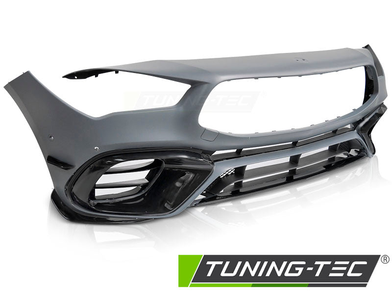Pare-chocs avant sport noir style PDC compatible avec Mercedes CLA W118 19-23
