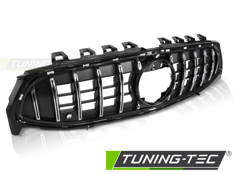 Calandre chromée noire style sport compatible avec Mercedes CLA W118 19-23
