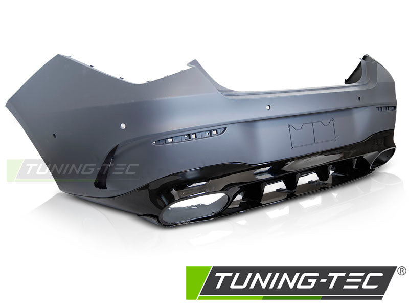 Pare-chocs arrière sport noir compatible avec Mercedes CLA W118 19-23