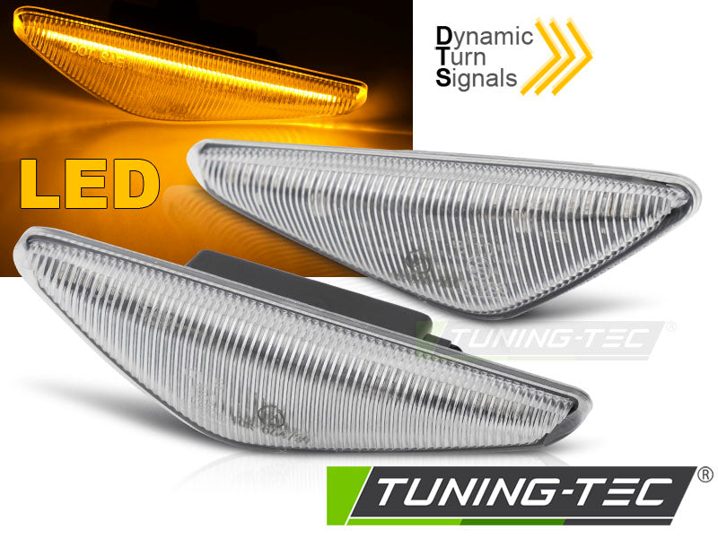 Clignotant latéral chromé à LED SEQ compatible BMW E46 Coupé 03-06