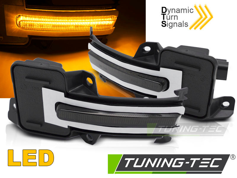 Clignotant latéral à LED fumé intégré au rétroviseur, compatible avec Honda Civic X 16-21