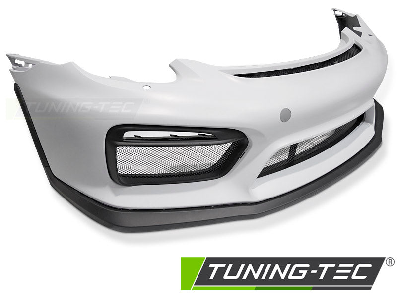 Pare-chocs avant style sport compatible Porsche Cayman 981c / Boxster 981 (2012-2016) avec trou pour rondelle