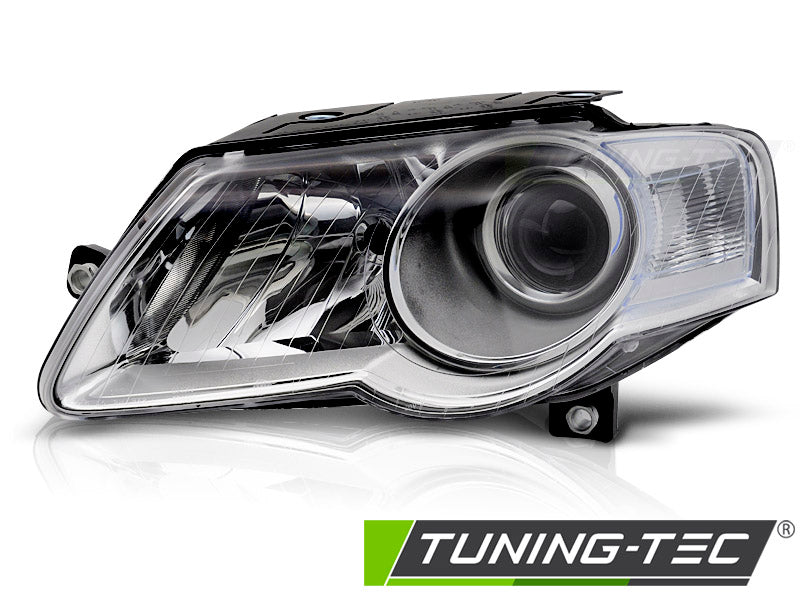 Phare chromé gauche compatible avec VW Passat B6 3C 03.05-10