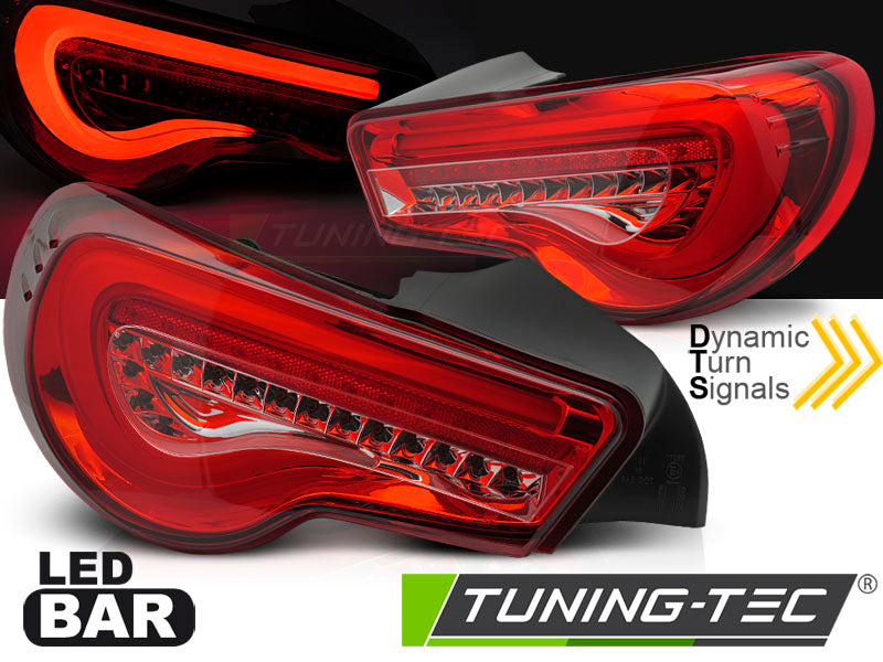Barre LED rouge TOYOTA GT86 12-21 SEQ