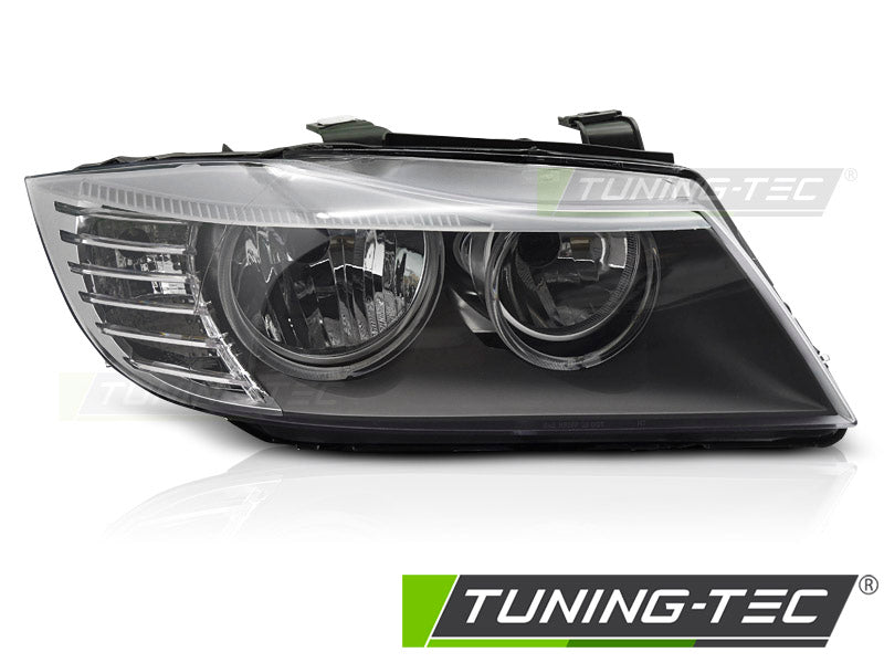 Phare avant noir côté droit TYC compatible BMW E90 E91 LCI 09-11