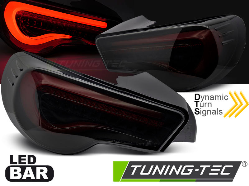 Barre LED TOYOTA GT86 12-21 Noir Fumé Rouge Séquence