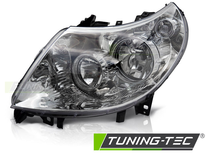 Phare chromé gauche TYC compatible avec DUCATO / BOXER / JUMPER 06-10