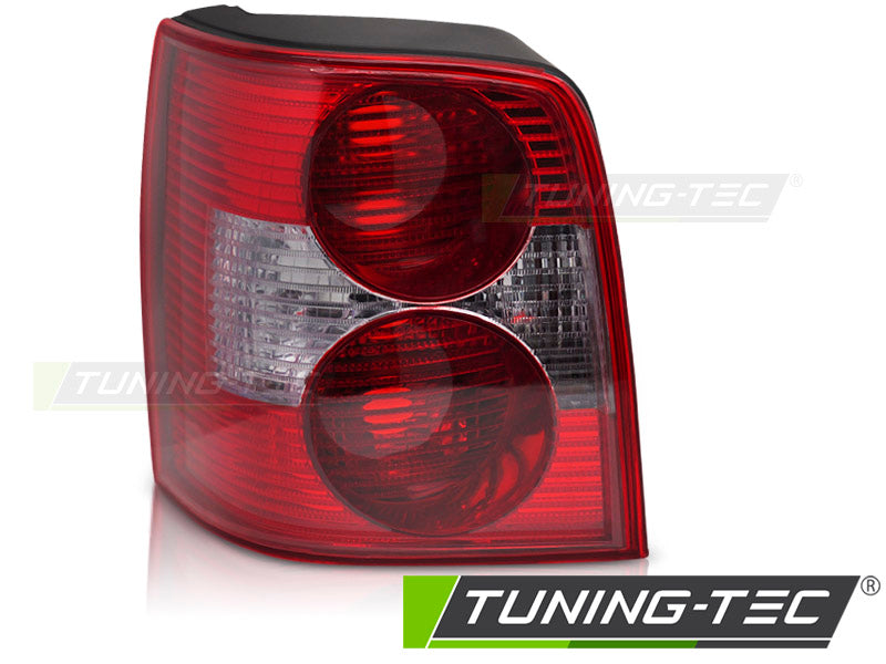 Feu arrière rouge et blanc côté gauche TYC compatible avec VW Passat 3BG 00-05 Variant