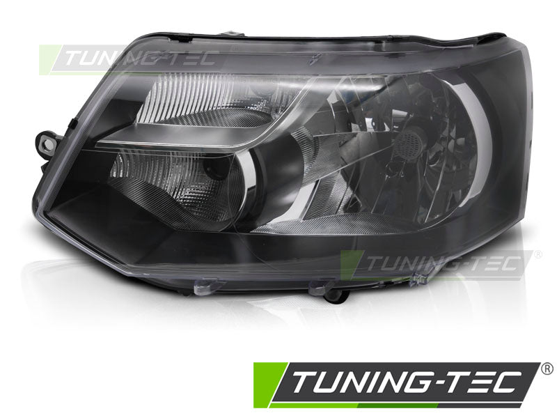 Phare avant gauche noir TYC compatible VW T5 10-15
